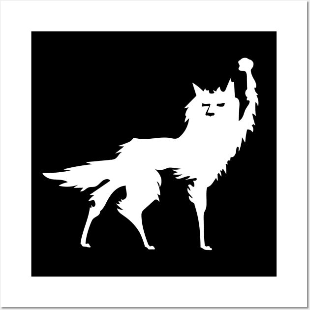 Fantastic Mr Fox - Wolf - Canis Lupus - Simple Wall Art by Barn Shirt USA